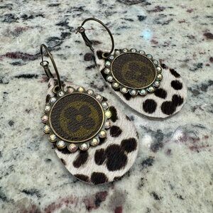 Customized Louis Vuitton Monogram Earrings